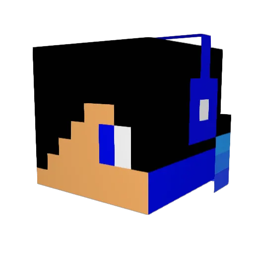 BenitO_17 Minecraft avatar head, 3D render