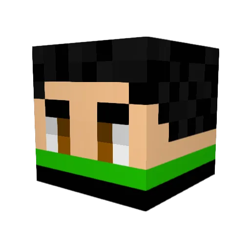 Benito42065 Minecraft avatar head, 3D render