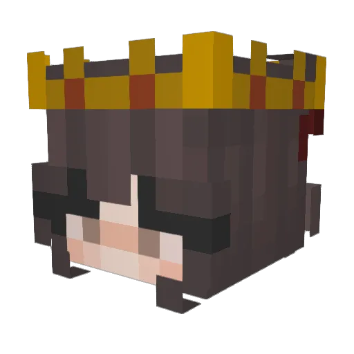 BenitoMC Minecraft avatar head, 3D render