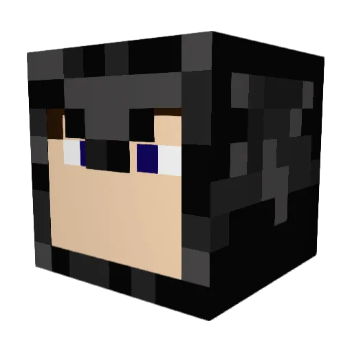 Benj330 Minecraft avatar head, 3D render