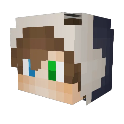 Benja05_ Minecraft avatar head, 3D render