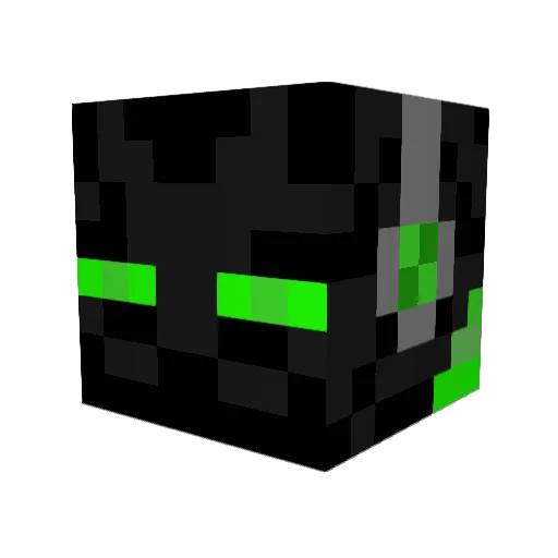 Benja0x Minecraft avatar head, 3D render