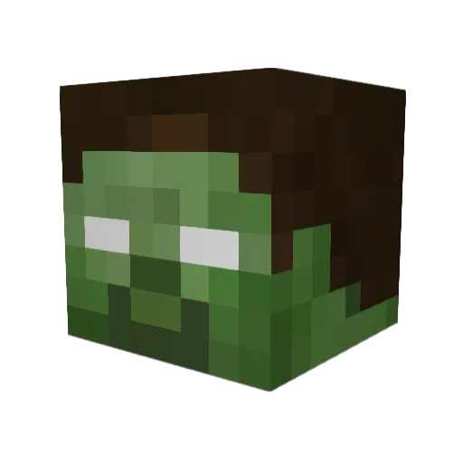 Benja2602 Minecraft avatar head, 3D render
