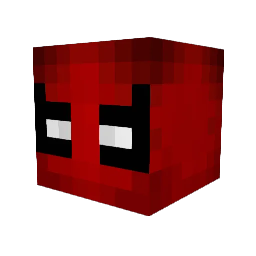 Benja579f Minecraft avatar head, 3D render