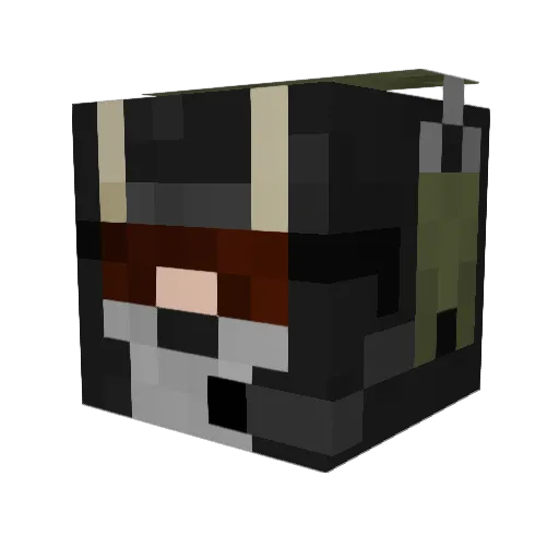 Benja887 Minecraft avatar head, 3D render