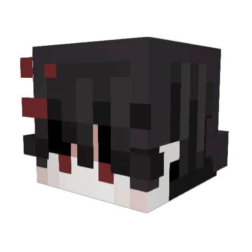 BenjaAst Minecraft avatar head, 3D render