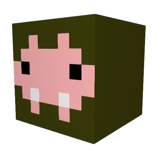BenjaGon Minecraft avatar head, 3D render