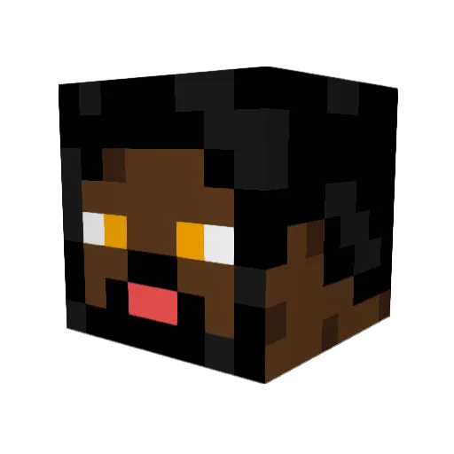 BenjaKLIAO Minecraft avatar head, 3D render