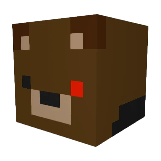 BenjaPalazzo Minecraft avatar head, 3D render