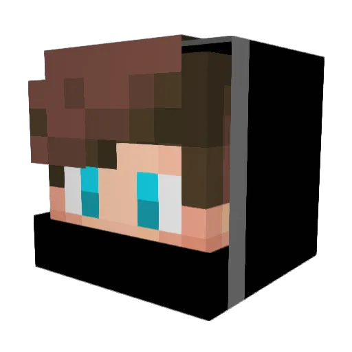 Benja_exists Minecraft avatar head, 3D render
