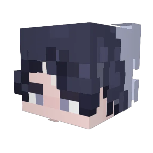 Benjabun Minecraft avatar head, 3D render