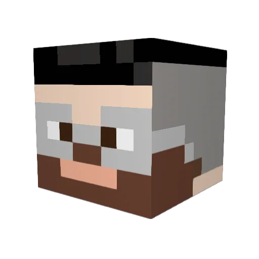 Benjach29 Minecraft avatar head, 3D render