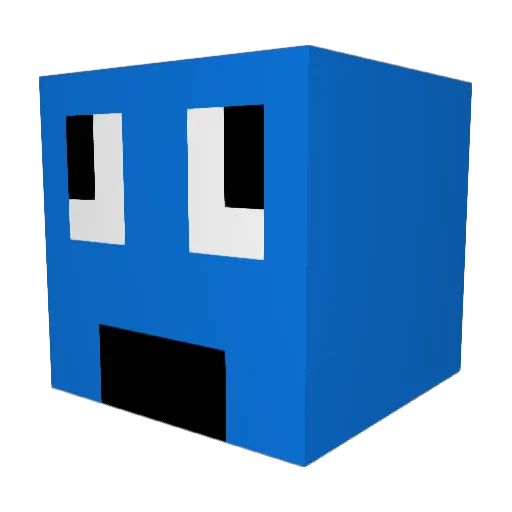 Benjameh Minecraft avatar head, 3D render