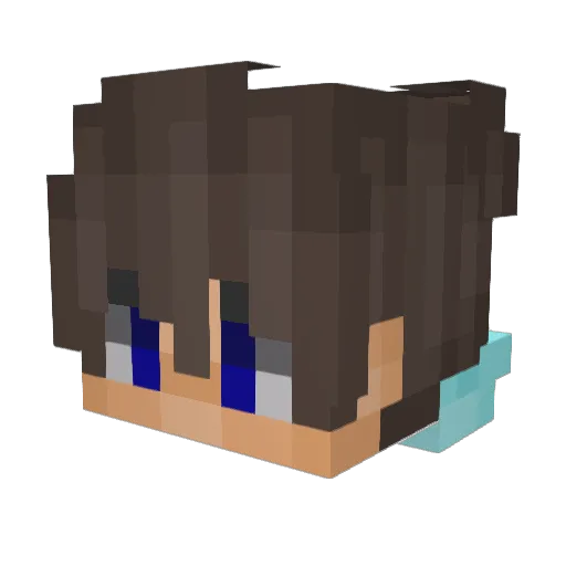 Benjamiini Minecraft avatar head, 3D render