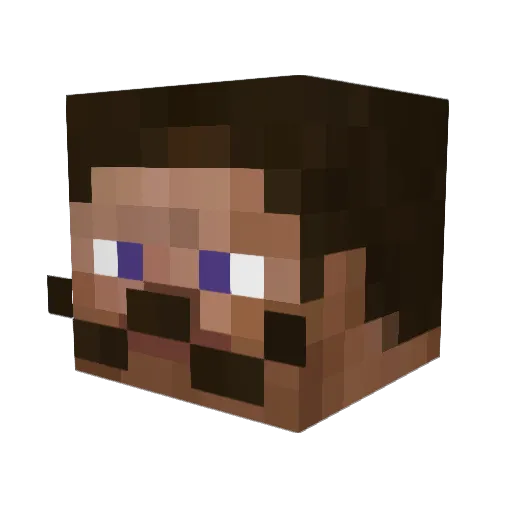 BenjaminLeidig Minecraft avatar head, 3D render