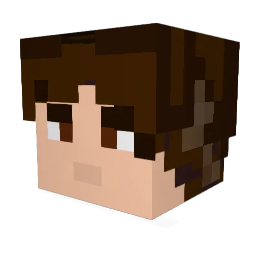 BenjaminMX Minecraft avatar head, 3D render