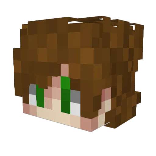 BenjaminVR Minecraft avatar head, 3D render