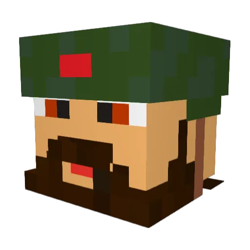 BenjaminWilson Minecraft avatar head, 3D render