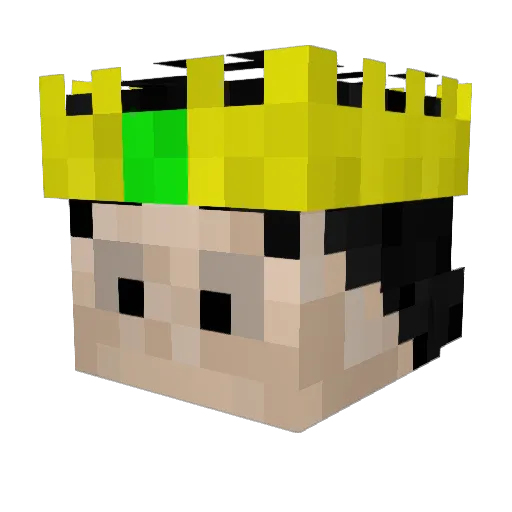 Benjaminae Minecraft avatar head, 3D render