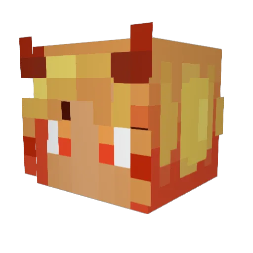 Benjamingz Minecraft avatar head, 3D render