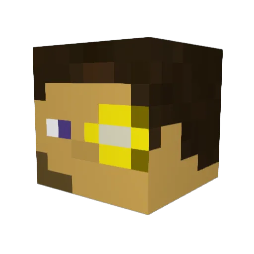 Benjaminmalachi Minecraft avatar head, 3D render