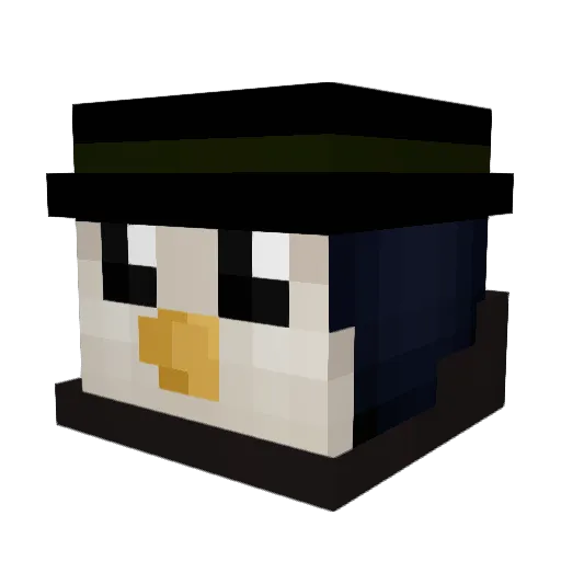 Benjaminoni Minecraft avatar head, 3D render