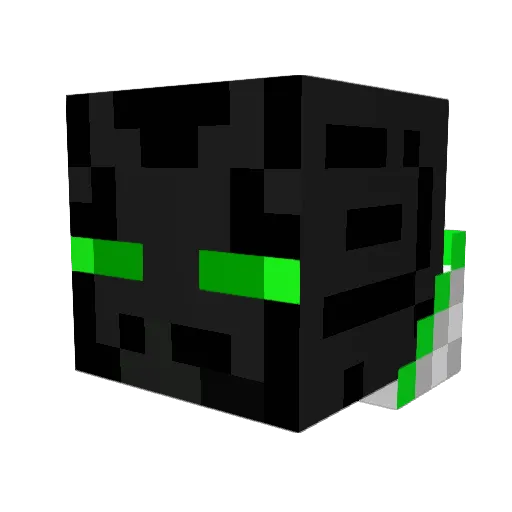 Benjas2014 Minecraft avatar head, 3D render