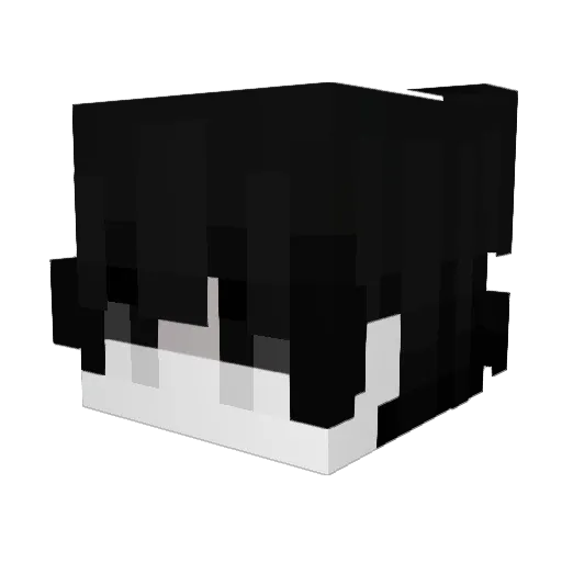 Benjazehe Minecraft avatar head, 3D render