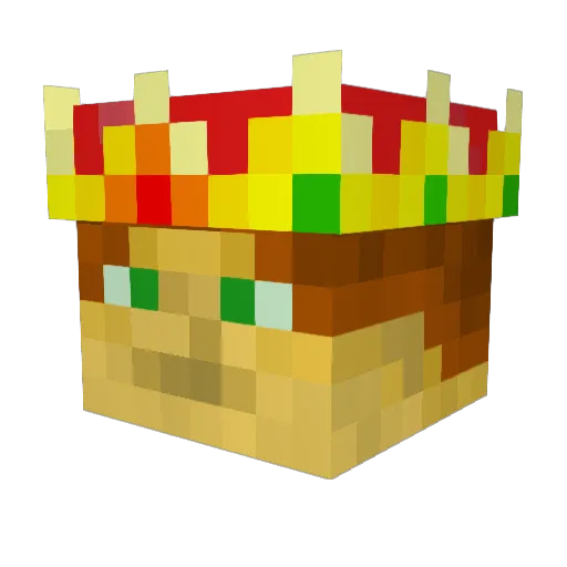 Benjelli Minecraft avatar head, 3D render