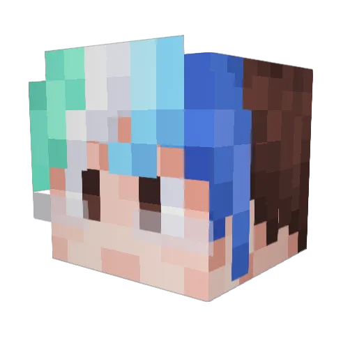 BenjersSquared Minecraft avatar head, 3D render