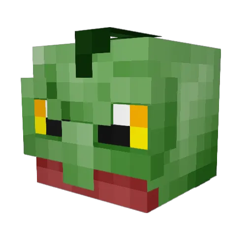 Benji2017 Minecraft avatar head, 3D render