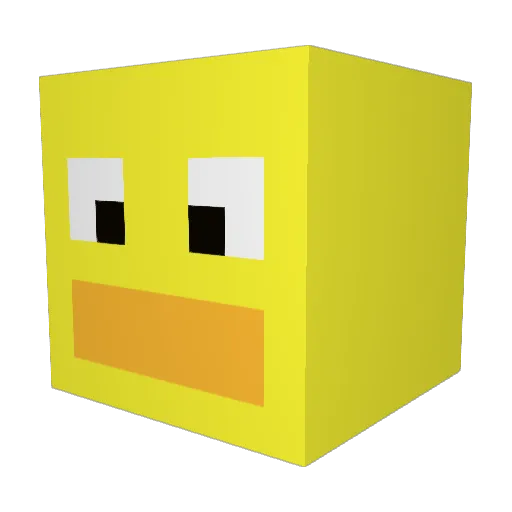 Benji2648 Minecraft avatar head, 3D render