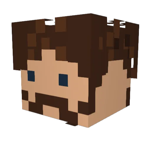 Benji90000 Minecraft avatar head, 3D render