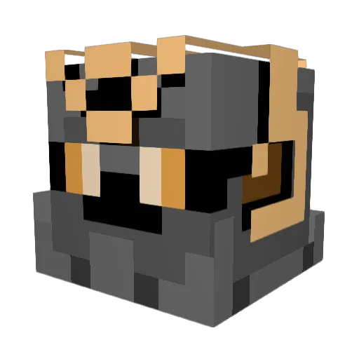 BenjiGD12 Minecraft avatar head, 3D render