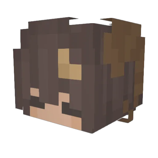 BenjiPraim Minecraft avatar head, 3D render