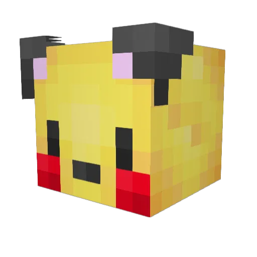 BenjiTube Minecraft avatar head, 3D render