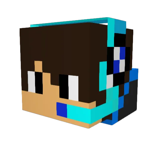BenjieBoy07 Minecraft avatar head, 3D render