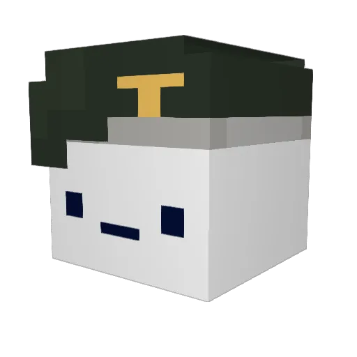 Benjimen81 Minecraft avatar head, 3D render