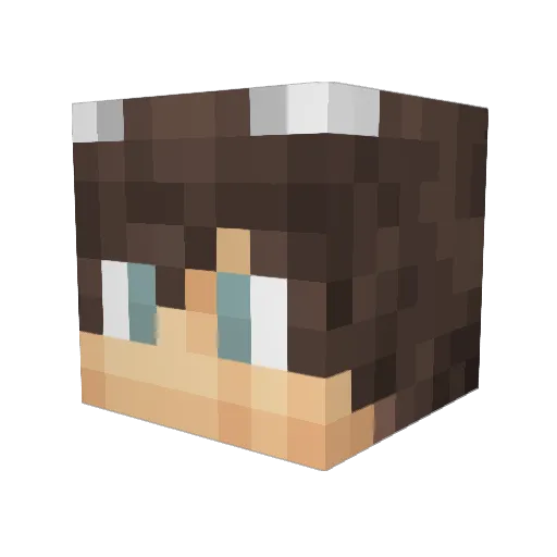 Benjinis Minecraft avatar head, 3D render