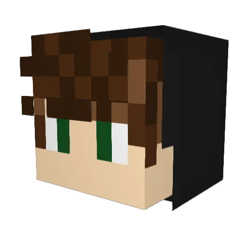 Benjiosaurus Minecraft avatar head, 3D render