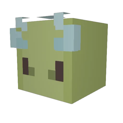 Benjiwilburt Minecraft avatar head, 3D render