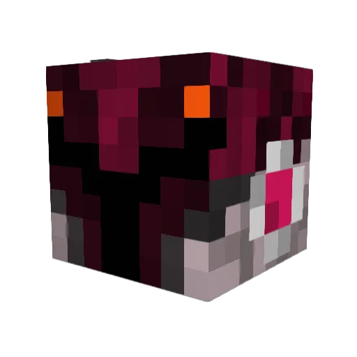 Benjixx Minecraft avatar head, 3D render
