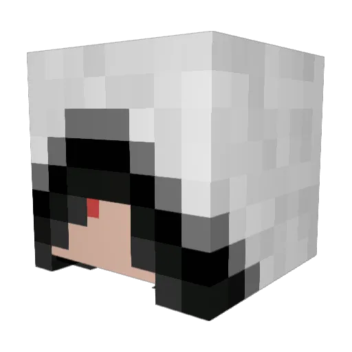 Benjjiiiii Minecraft avatar head, 3D render