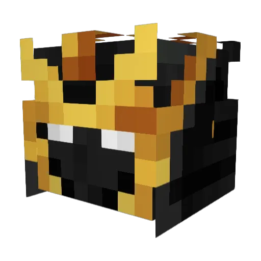 Benjos34 Minecraft avatar head, 3D render