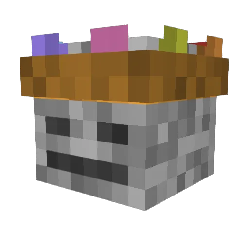 Benjou_13 Minecraft avatar head, 3D render