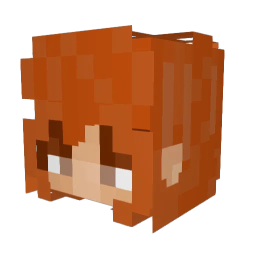 Benjua05 Minecraft avatar head, 3D render