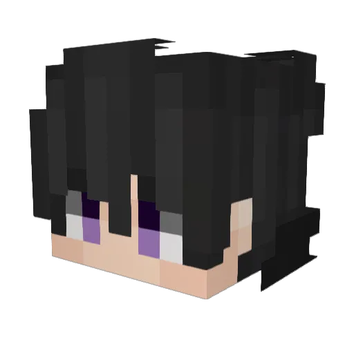 BenjvContrr Minecraft avatar head, 3D render
