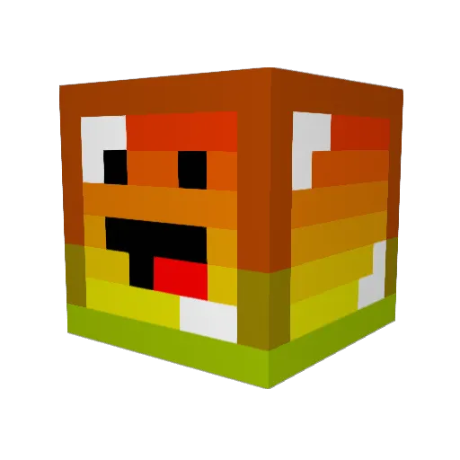 BenkaiTheRonin Minecraft avatar head, 3D render
