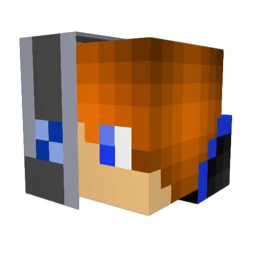 Benkop5 Minecraft avatar head, 3D render