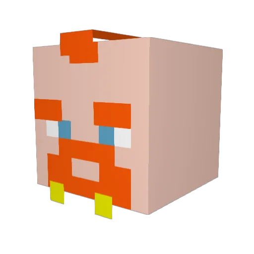 Benlangston86 Minecraft avatar head, 3D render